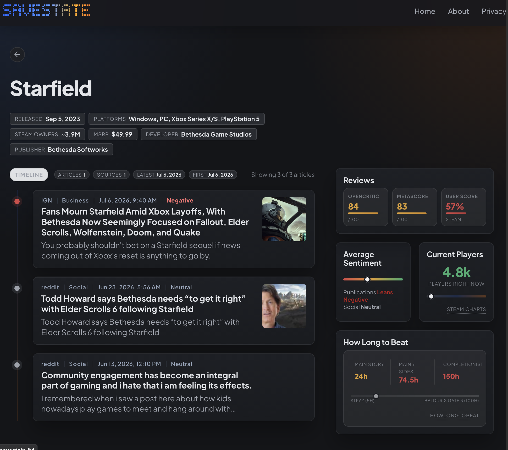 SaveState.fyi screenshot